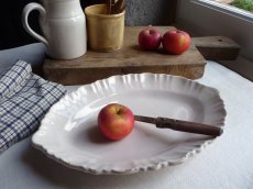 画像15: フランス アンティーク 南仏 レースリムのオーバル皿  (15)