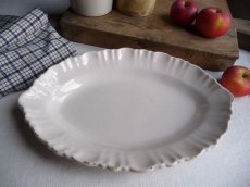 画像14: フランス アンティーク 南仏 レースリムのオーバル皿  (14)