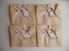 画像5: フランス製 イニシャル 刺繍シート No.5 レッド '' L ''　 (在庫4→2)  (5)