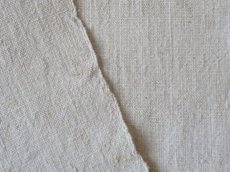 画像6: フランス製 アンティークリネン 手織りのシャンブル シーツ イニシャル MS  (6)
