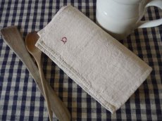 画像2: フランス製 アンティークリネン 手織りのシャンブル トーション ２枚セット B (2)
