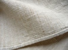 画像4: フランス製 アンティークリネン 手織りのシャンブル トーション ２枚セット B (4)