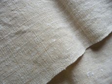 画像3: フランス製 アンティークリネン 手織りのシャンブル トーション ２枚セット B (3)