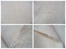 画像9: フランス製 アンティークリネン 手織りのシャンブル シーツ プレーン (9)