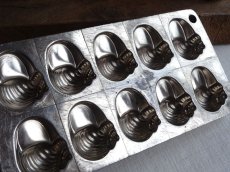 画像10: フランス アンティーク チョコレート型 コキヤージュ B (10)