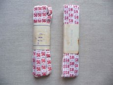 画像9: アンティーク 赤糸のナンバーテープ   (9)