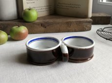 画像9: フランス アンティーク 茶釉のオイル＆ヴィネガーホルダー (9)