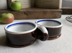 画像11: フランス アンティーク 茶釉のオイル＆ヴィネガーホルダー (11)