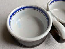 画像8: フランス アンティーク 茶釉のオイル＆ヴィネガーホルダー (8)