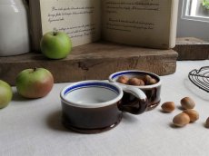 画像12: フランス アンティーク 茶釉のオイル＆ヴィネガーホルダー (12)