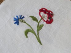 画像8: フランス アンティーク モノグラム＆モチーフ 花刺繍 セット  (8)