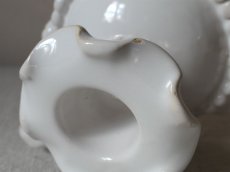 画像9: マリコルヌ エミールテシエ 白釉のキャンドルホルダー  (9)