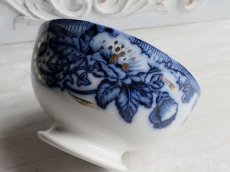 画像14: サンタマン  カフェオレボウル 金彩ブルーのお花 (14)