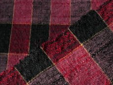 画像6: フランス アンティーク リネンとウールの手織り生地 チェック　(在庫３→1) (6)