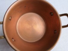 画像9: フランス アンティーク 銅製 小さな両手鍋 ココット A (9)