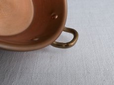 画像13: フランス アンティーク 銅製 小さな両手鍋 ココット A (13)