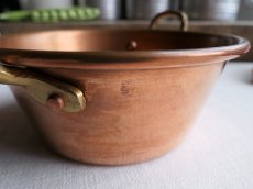 画像12: フランス アンティーク 銅製 小さな両手鍋 ココット A (12)
