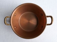 画像8: フランス アンティーク 銅製 小さな両手鍋 ココット A (8)