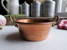 画像4: フランス アンティーク 銅製 小さな両手鍋 ココット B (4)