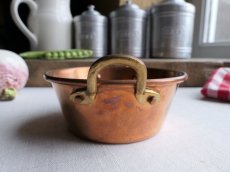 画像5: フランス アンティーク 銅製 小さな両手鍋 ココット B (5)