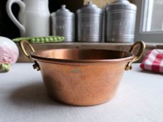 画像6: フランス アンティーク 銅製 小さな両手鍋 ココット B (6)