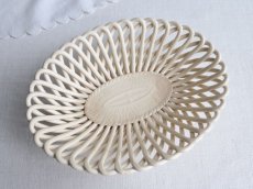 画像1: サルグミンヌ 陶器のパニエ 編み皿  (1)