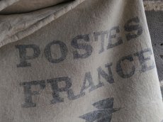 画像1: フランス アンティーク LA POSTE 麻袋 A (1)