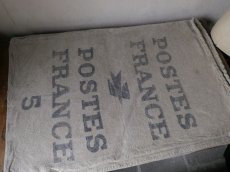 画像3: フランス アンティーク LA POSTE 麻袋 A (3)
