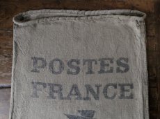 画像4: フランス アンティーク LA POSTE 麻袋 A (4)