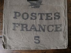 画像5: フランス アンティーク LA POSTE 麻袋 A (5)