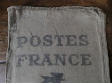 画像10: フランス アンティーク LA POSTE 麻袋 A (10)