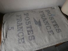 画像3: フランス アンティーク LA POSTE 麻袋 B (3)