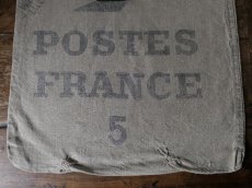 画像5: フランス アンティーク LA POSTE 麻袋 B (5)