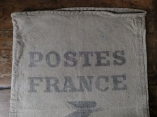画像9: フランス アンティーク LA POSTE 麻袋 B (9)