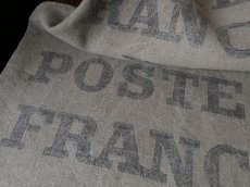 画像2: フランス アンティーク LA POSTE 麻袋 B (2)