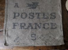 画像6: フランス アンティーク LA POSTE 麻袋 C (6)