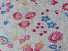 画像9: フランス ヴィンテージ ファブリック お花畑 B (9)