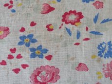 画像10: フランス ヴィンテージ ファブリック お花畑 B (10)