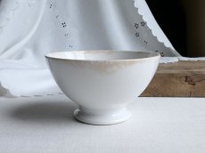 画像1: クレイユ モントロー カフェオレボウル 白釉 B (1)