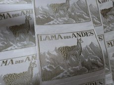 画像3: フランス製 メルスリー ラベル 布タグ '' LAMA DES ANDES ''　(在庫6→5)　 (3)