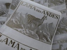 画像1: フランス製 メルスリー ラベル 布タグ '' LAMA DES ANDES ''　(在庫6→5)　 (1)