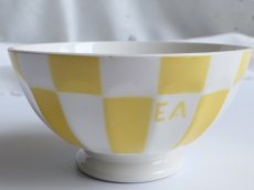 画像11: ディゴワン & サルグミンヌ カフェオレボウル ダミエ柄 マスタード (11)