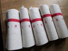 画像12: フランス製 アンティークリネン トーション GR　 (12)