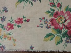 画像9: フランス　ヴィンテージ　ファブリック 大輪の薔薇のブーケ (9)