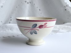 画像4: カフェオレボウル '' FLORENCE '' ボルドーのお花 (4)