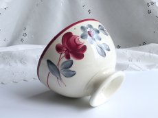 画像16: カフェオレボウル '' FLORENCE '' ボルドーのお花 (16)