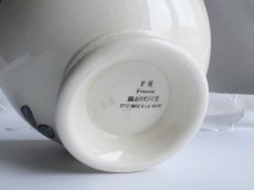 画像11: カフェオレボウル '' FLORENCE '' ボルドーのお花 (11)