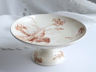 鳥のアンティーク コンポティエ Chardonnerets GIEN ジアン製