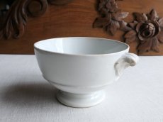 画像18: クレイユ モントロー カフェオレボウル ブイヨンボウル 白釉   (18)