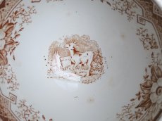 画像7: マーストリヒト カフェオレボウル '' LAITIERE '' セピア (7)